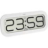 Image de TFA Dostmann Horloge Murale Digitale avec Sonnerie des Heures Bim Bam, 60.4514.02, Horloge Radio-pilotée avec 5 sonneries différentes (Big Ben, Oiseau, Coucou, Cloches, Bol Chantant), Blanc