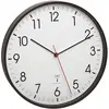 Image de TFA Dostmann Horloge Murale analogique Radio-pilotée, 60.3537.01, avec Cadre métallique, Mouvement Silencieux, avec trotteuse, Noir