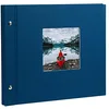 Image de Goldbuch Album Photo Tendance, Bella Vista, 30 X 25 Cm, 40 Noires Pages avec Intercalaires En Verre, Extensibles, Bleu, 26975
