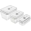 Image de ZWILLING Set de 3 boîtes sous-vide - verre - rectangulaire - S/M/L