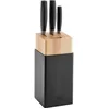 Image de ZWILLING Bloc à couteaux Now S, 4 pièces, 3 couteaux, acier inoxydable spécial, poignée en plastique, noir [fabriqué en Allemagne]