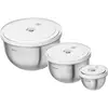 Image de Boîte alimentaire ZWILLING 3 bols inox avec couvercles S-M-L