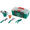 Image de Theo Klein 2791 Caisse de Jardinage Bosch garnie - Nombreux Accessoires : arrosoir, Pelle Manche Court, râteau Manche Court, sécateur, etc. - Dimensions : 31,8 x 14 x 17,1 cm - pour Enfants dès 3 Ans