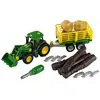 Image de klein - 3906 - Tracteur à monter John Deere avec remorque transformable Multicouleur