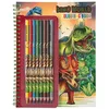 Image de Depesche Dino World - Colouring Book with Coloured Pencils (0411385)