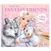 Image de Depesche 12072 TOPModel Iceworld Create Your Fantasy Friend - Livre de coloriage et d'autocollants de 24 Pages pour créer des créatures imaginaires, Planche d'autocollants Incluse