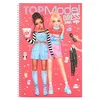 Image de Depesche 12433 TOPModel Cutie Star-Livre Dress Me Up avec 24 Pages pour créer des Tenues Chics, Cahier de coloriage avec 7 Feuilles d'autocollants, Multicolore, inclus 1 livre de gommettes