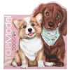 Image de Libro para colorear con pegatinas incluidas Top Model 12714 Kitty and Doggy