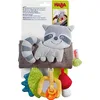 Image de HABA - Jouet d’éveil Amis de la forêt - Raton Laveur - Hochet en Tissu Lavable - A accrocher sur Cosy ou Poussette - 306925, Coloré