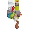 Image de HABA - Jouet d’éveil Amis de la forêt - Ecureuil - Hochet en Tissu Lavable - A accrocher sur Cosy ou Poussette - 306927, Coloré