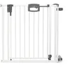 Image de Geuther 4793+ Barrière de sécurité pour escaliers Ajustement: 84, 5 cm - 92, 5 cm certifiée TÜV/GS barrière de sécurité sans perçage barrière haute pour bébé serrure de sécurité Blanc