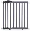 Image de Geuther 2714 Barrière de sécurité pivotante Dimensions: 68 cm -102 cm Barrière de sécurité pour escaliers sans percer fermeture de sécurité sans barrière ouvrable des deux côtés Gris