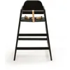 Image de Emma - Chaise haute empilable en bois Noir