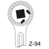 Image de Cliquet réversible 1993 Z-94 1/2 po. 48 dents L. 270 mm avec carré travers. GEDO
