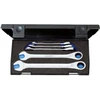 Image de Set de clés mixtes à cliquet 7 R-005 5-pces ouv. 8-19mm CV boîtier plastique GED