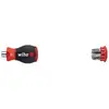 Image de Wiha Tournevis porte-embout avec magasin d'embouts Pozidriv, Phillips avec 6 embouts, Stubby 1/4" sous blister (33741)