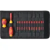 Image de Wiha Jeu de tournevis et d'embouts slimVario isolés (41231) lot de 19 pcs avec trousse pliable | Fente ou plat cruciforme PH PlusMinus TORX six pans
