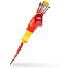 Image de Wiha LiftUp electric Lot de 6 tournevis avec embouts escamotables (41234) I Jeu de tournevis avec chargeur d'embouts en embouts SlimBits pour électriciens, porte-embouts, fente/cruciforme/moins