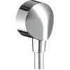 Image de hansgrohe Raccord mural Fixfit sans rotule et clapet anti-retour, chrome