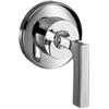 Image de hansgrohe Kit de montage Axor Citterio vanne d'arrêt encastrée, avec levier, chrome