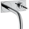 Image de hansgrohe Axor Uno Set de montage prêt mitigeur lavabo encastré, poignée pic, L 165 mm, chrome