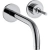 Image de hansgrohe Axor Uno Set de montage complet Mitigeur lavabo encastré, poignée à broche, rosé, H 165 mm, chrome