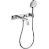 Image de Hansgrohe 39442000 3-Loch Wannen Armatur Axor Critterio mit Hebelgriffen und Platte DN 15, chrom