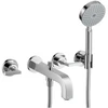 Image de hansgrohe Kit de montage Axor Citterio robinetterie bain 3 trous encastrée, levier, chrome