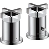Image de hansgrohe Ensemble de montage Axor Citterio 2-L-W-Ran-Arm, avec thermostat, poignée croix, chromé