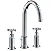 Image de hansgrohe Robinet lavabo 3 trous 180 Axor Montreux A 175 mm, avec poignées croisées, tirette, chromé
