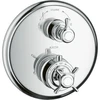 Image de hansgrohe Kit de montage Axor Montreux UP-THM, avec robinet déviateur + inverseur, croix, chrome