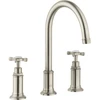 Image de hansgrohe Robinet lavabo 3 trous 180 Axor Montreux A 175 mm, avec croix, tirette, sans bec