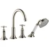 Image de Hansgrohe Axor Montreux 16544820 bord carrelage Mitigeur 4 Trous DN 15, nickel brossé