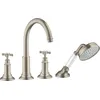 Image de Hansgrohe 16546820 Axor Montreux Mélangeur 4 trous pour montage sur bord de baignoire DN 15, nickel brossé