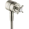 Image de hansgrohe Axor Montreux Robinet d'arrêt avec clapet anti-retour, croix, nickel brossé