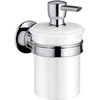 Image de hansgrohe Axor Montreux Distributeur de lotion en verre, support métal, montage mural, chrome