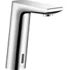 Image de hansgrohe Metris S Mitigeur de lavabo électronique sans manette de réglage de température sur batterie, chromé, 31101000