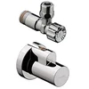 Image de Robinet d'angle avec étui nickel brossé