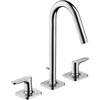 Image de hansgrohe Axor Citterio M Mitigeur lavabo 3 trous 160 135 mm, chrome, tirette, rosace