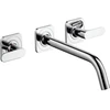 Image de hansgrohe Axor Citterio M Ensemble complet Mitigeur lavabo mural 3 trous, bec 226 mm, rosace, chrome