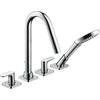 Image de hansgrohe Kit complet Axor Citterio M 4 trous, bec 190 mm, rosace, chromé
