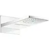Image de hansgrohe Pomme de douche Raindance Rainfall 180 445x214mm, 2 jets, montage mural, chrome