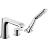 Image de hansgrohe Ensemble de montage Metris mitigeur bain 3 trous bord, chrome