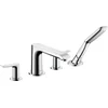 Image de hansgrohe Metris Set de finition mélangeur 4 trous pour montage sur bord de baignoire, chromé, 31442000