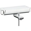 Image de hansgrohe Mitigeur thermostatique baignoire Ecostat Select AP, 2 sorties, bec 193 mm, blanc/chrome