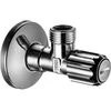 Image de hansgrohe Robinet d'arrêt d'angle avec filtre fin, sortie G 3/8, chrome