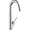 Image de hansgrohe Mitigeur monocommande évier 300 Axor Starck avec bec pivotant, chrome
