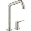 Image de hansgrohe Mitigeur monocommande 2 trous 240 Axor Citterio M avec bec pivotant, aspect acier inoxydable