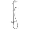 Image de hansgrohe Showerpipe Croma 220 EcoSmart avec thermostat, 9 l/min, chrome