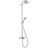 Image de hansgrohe Showerpipe Croma 220 avec thermostat baignoire, 1 jet, chrome